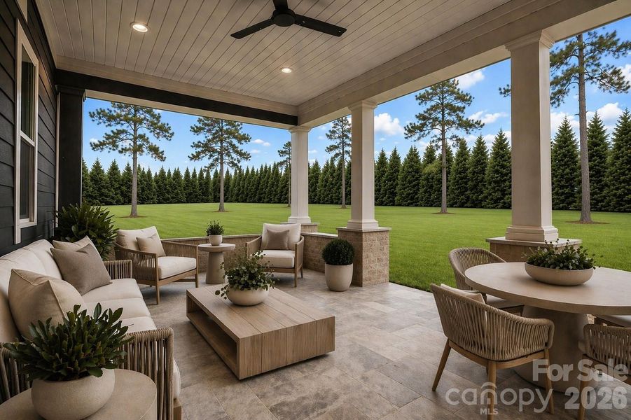 Exterior details and patio area of a home in , Stanley (Image 3).
