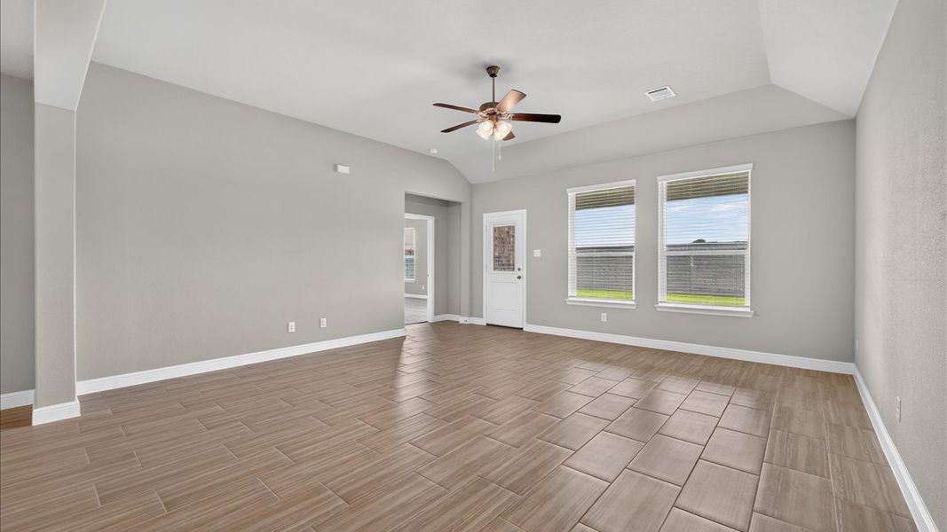 Representative unfurnished interior of a home built from the Hackberry by D.R. Horton in Treeline, Justin (Image 18). Representative unfurnished interior of a home built from the Hackberry by D.R. Horton in Treeline, Justin (Image 18).