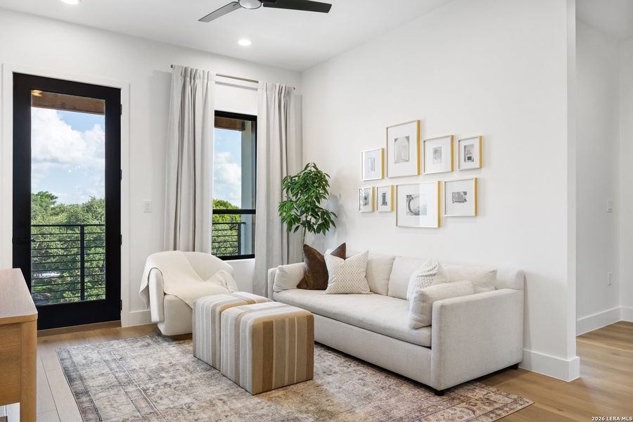 Furnished interior view inside a new home in , San Antonio (Image 15).