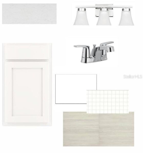 Sample of building materials used in homes in Persimmon Place – Garden Series, Wesley Chapel (Image 5).