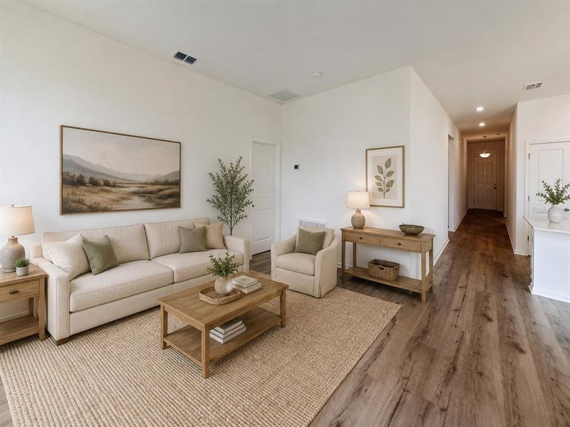 Furnished interior view inside a new home in , Okahumpka (Image 9). Furnished interior view inside a new home in , Okahumpka (Image 9).