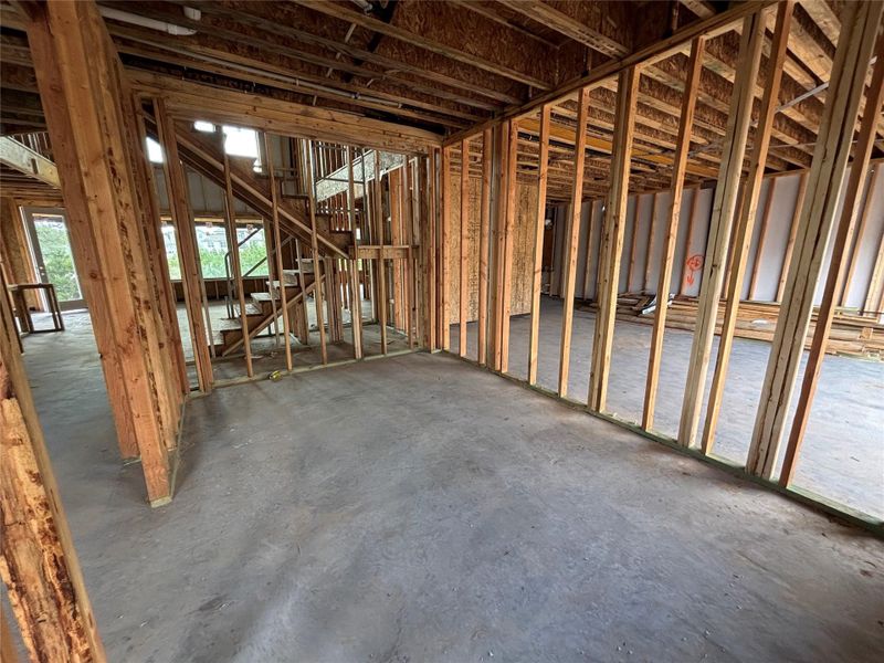 In-progress construction of a new home in Provence 70s, Austin, TX (Image 16). In-progress construction of a new home in Provence 70s, Austin, TX (Image 16).