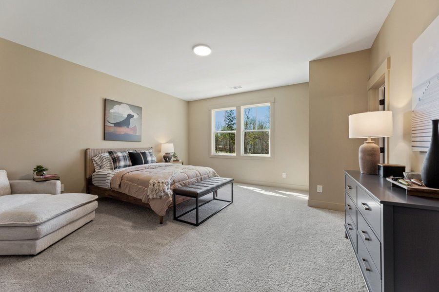 Representative furnished interior of a home built from the Belville by Peachtree Residential in Arden on Lanier, Cumming (Image 16).