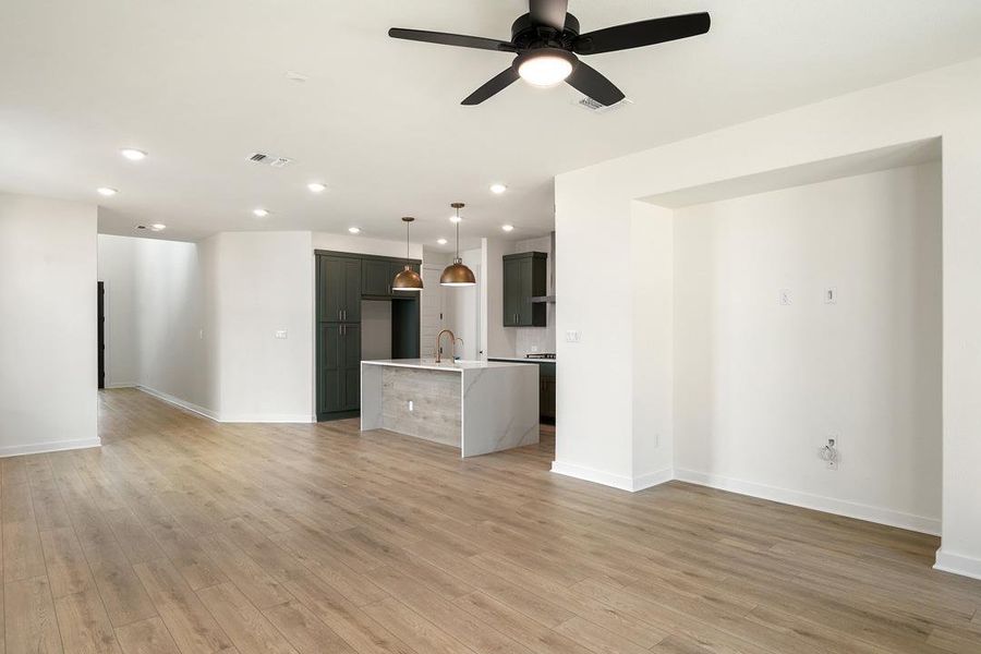 Spacious, unfurnished interior of a new home in Terrace Collection at Heritage, Dripping Springs (Image 15). Spacious, unfurnished interior of a new home in Terrace Collection at Heritage, Dripping Springs (Image 15).
