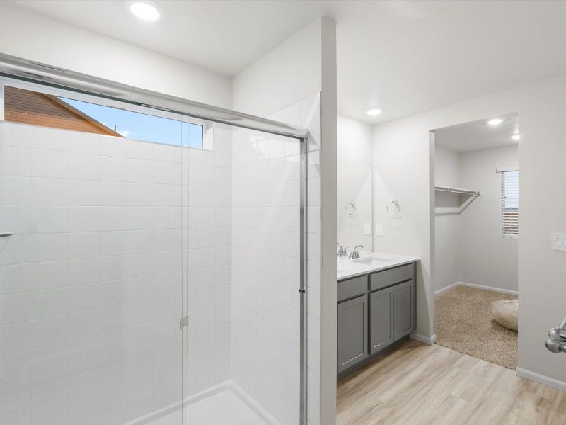 Furnished interior view inside a new home in Horizon Uptown: The Meadow Collection, Aurora (Image 4). Furnished interior view inside a new home in Horizon Uptown: The Meadow Collection, Aurora (Image 4).