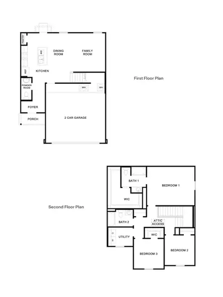 2D floor plan layout of this home in Ladera, Luling, TX (Image 5).
