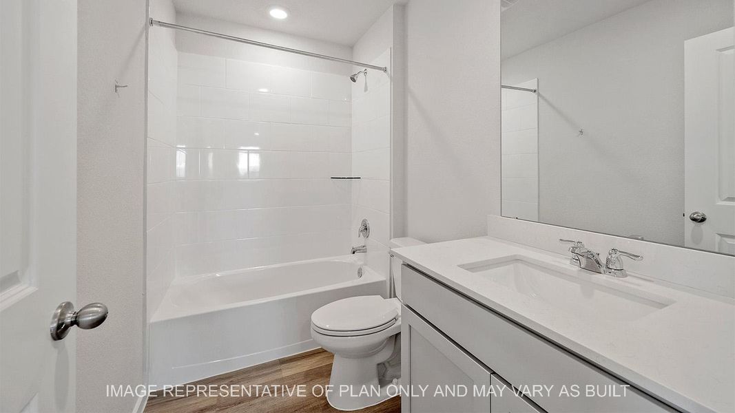 Furnished interior view inside a new home in Midtown Reserve, College Station (Image 5).