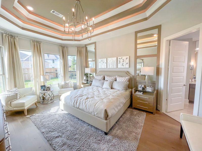 Furnished interior view inside a new home in Bridgeland, Cypress (Image 26).