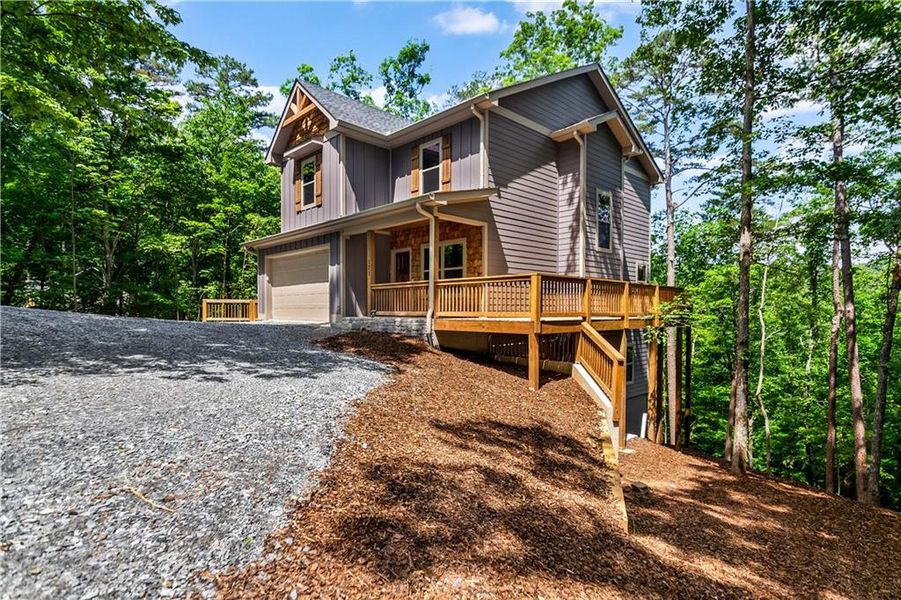 Exterior details and patio area of a home in , Ellijay (Image 25). Exterior details and patio area of a home in , Ellijay (Image 25).