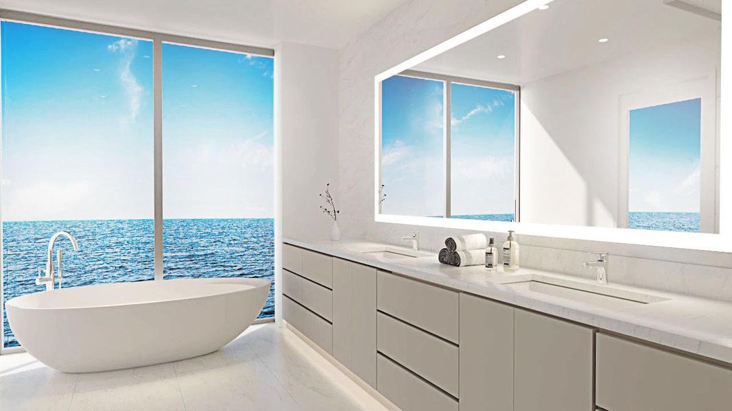 Artist's rendering bathroom