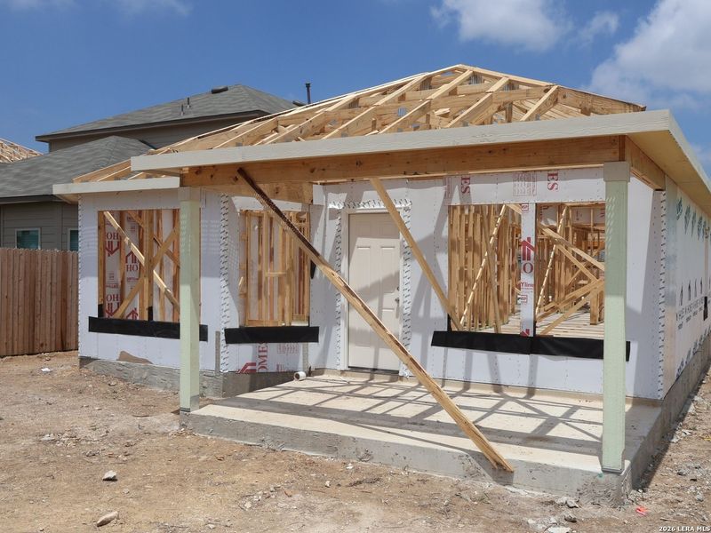 In-progress construction of a new home in Winding Brook, San Antonio, TX (Image 19).