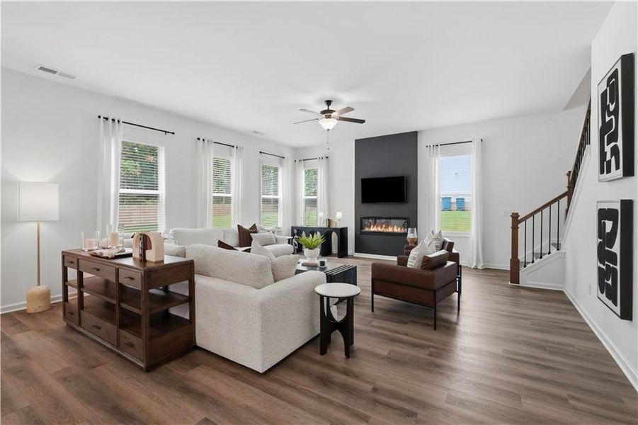 Furnished interior view inside a new home in The Stables at Ewing Chapel, Dacula (Image 13).