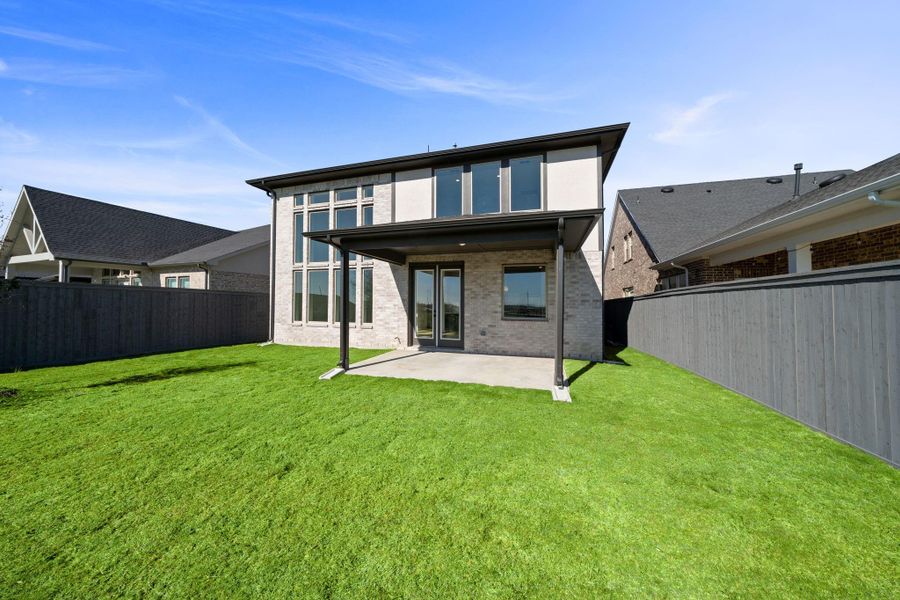 Exterior details and patio area of a home in Jubilee 45' 70', Hockley (Image 3).