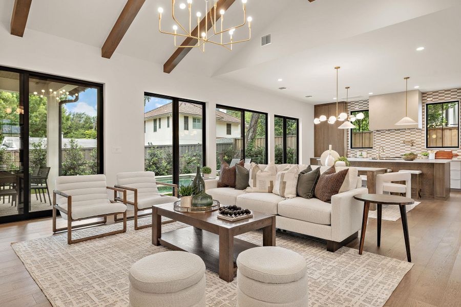 Furnished interior view inside a new home in , Austin (Image 19).