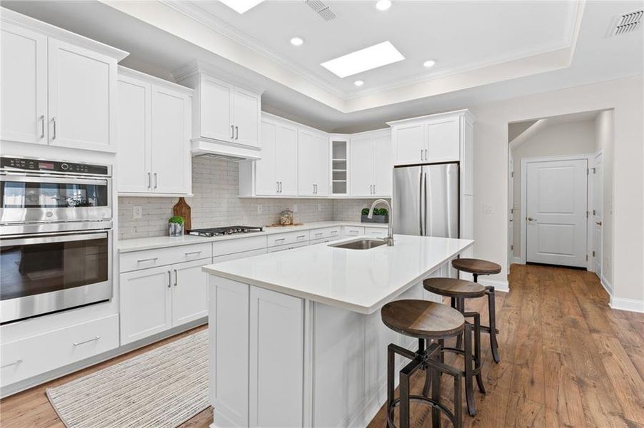 Furnished interior view inside a new home in The Courtyards at Bailey Farms, Dacula (Image 5).