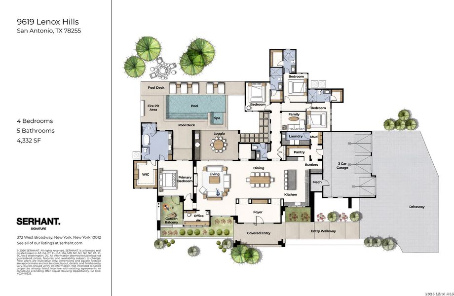 2D floor plan layout of this home in , San Antonio, TX (Image 3).