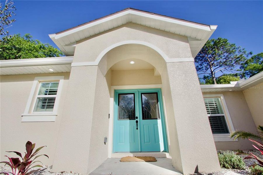 Exterior details and patio area of a home in , Brooksville (Image 28).