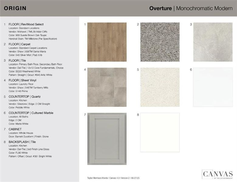Sample of building materials used in homes in Windance Lake, Loganville (Image 4).
