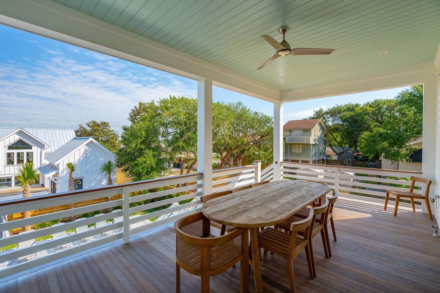 Exterior details and patio area of a home in , Isle Of Palms (Image 32).