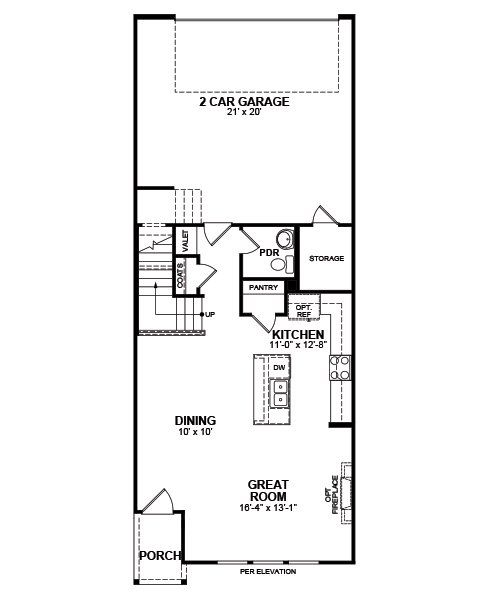 2D floor plan layout of this home in Bayside, Rowlett, TX (Image 20).