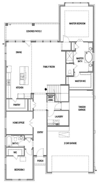 2D floor plan layout of this home in The Colony, Bastrop, TX (Image 3). 2D floor plan layout of this home in The Colony, Bastrop, TX (Image 3).