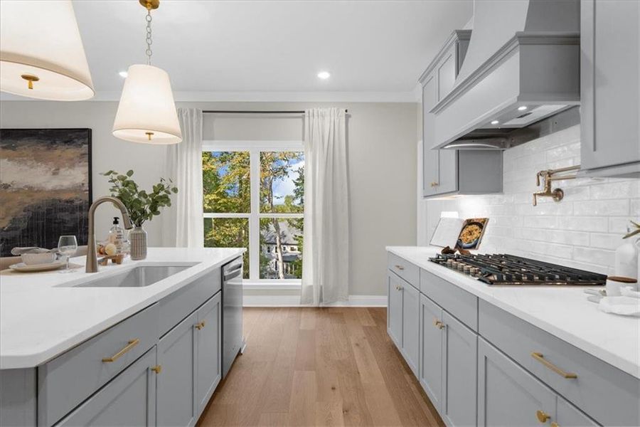 Furnished interior view inside a new home in , Flowery Branch (Image 43).