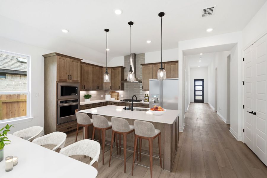 Representative furnished interior of a home built from the Elmaton by Pulte Homes in Corley Farms, Boerne (Image 9).