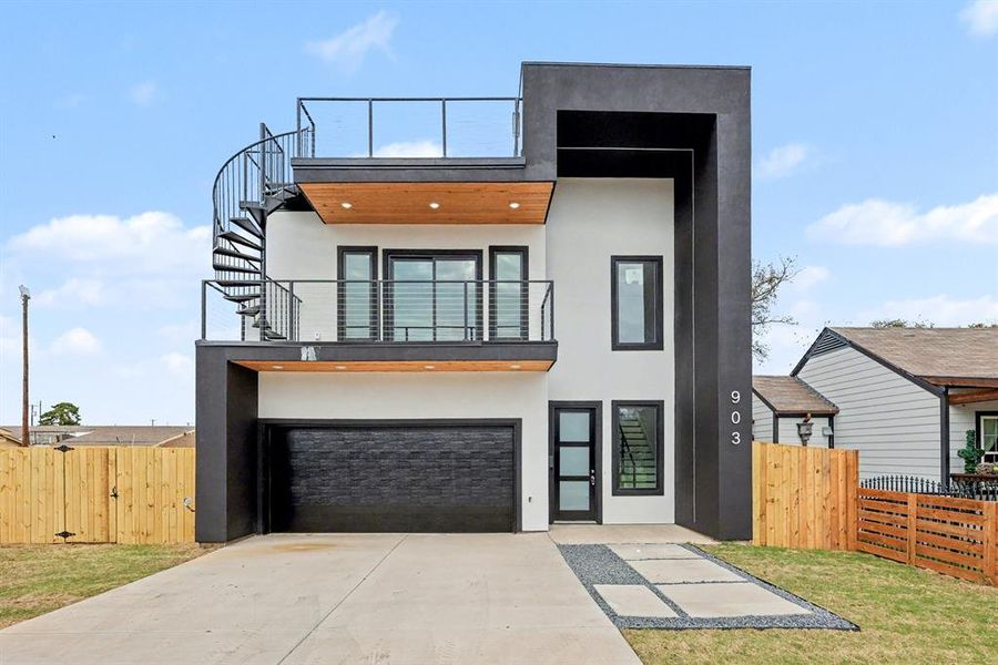Front exterior of a new home in , Dallas, TX, highlighting curb appeal (Image 2). Front exterior of a new home in , Dallas, TX, highlighting curb appeal (Image 2).