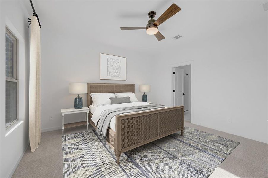 Furnished interior view inside a new home in Aspire at Reunion, Newark (Image 15).