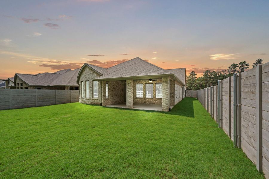 Exterior details and patio area of a home in Two Step Farm, Montgomery (Image 4).
