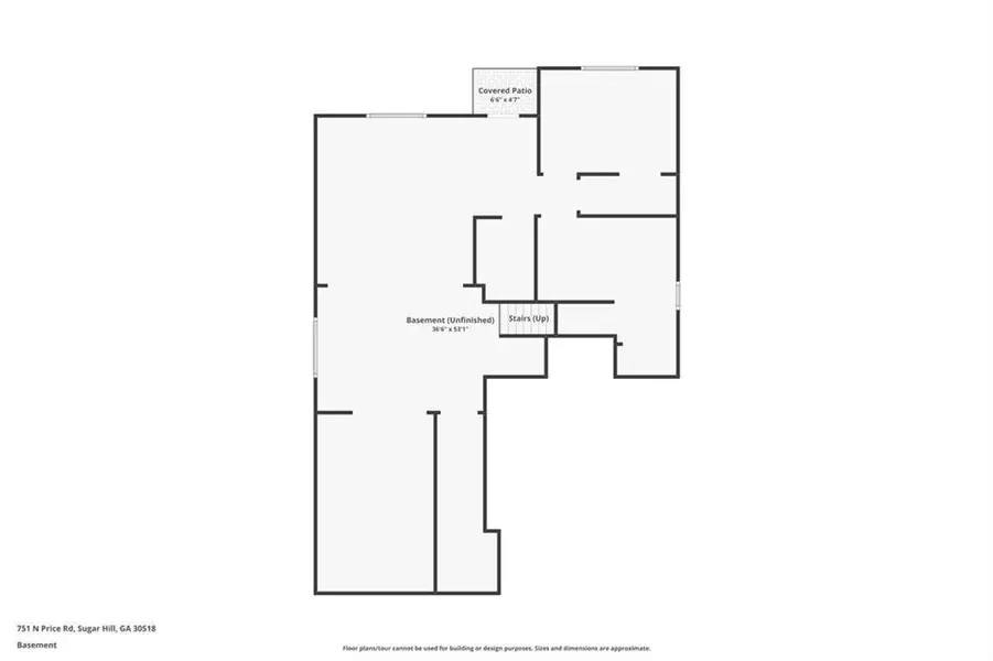 2D floor plan layout of this home in , Buford, GA (Image 6).
