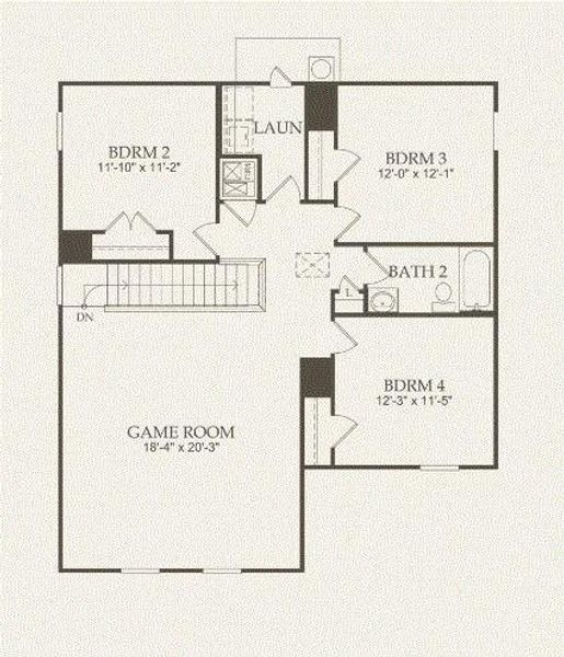 Pulte Homes, Granville floor plan