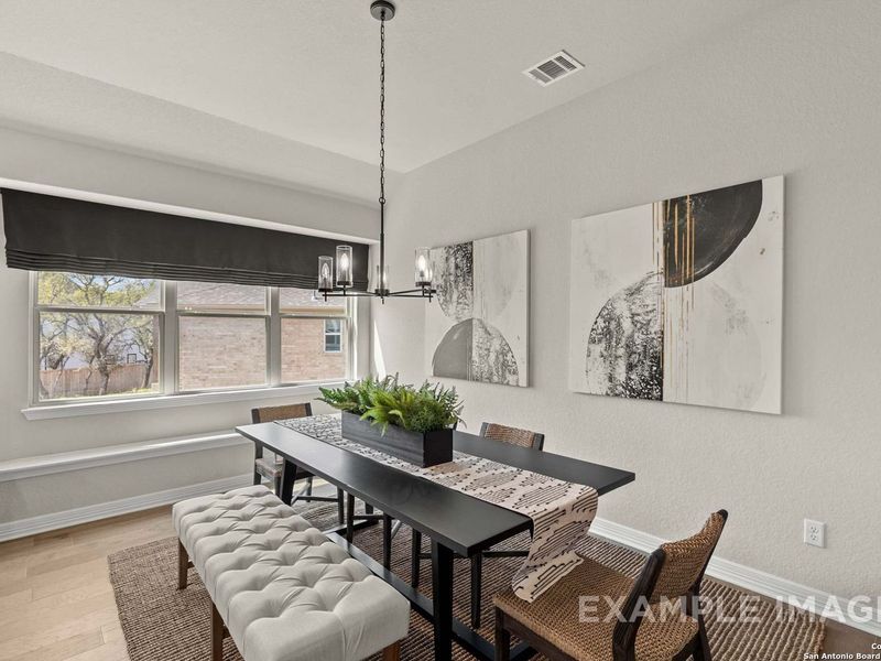 Furnished interior view inside a new home in Potranco Oaks, Castroville (Image 33).