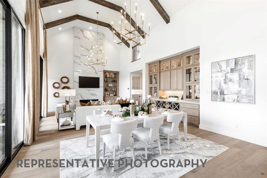 Furnished interior view inside a new home in Star Trail, Prosper (Image 33).