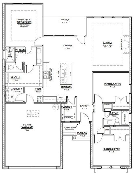2D floor plan layout of this home in , Abilene, TX (Image 5). 2D floor plan layout of this home in , Abilene, TX (Image 5).