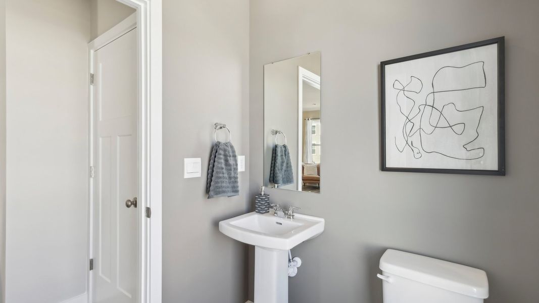 Representative furnished interior of a home built from the Regent - Finished Basement by D.R. Horton in Harrison Valley, Simpsonville (Image 13).