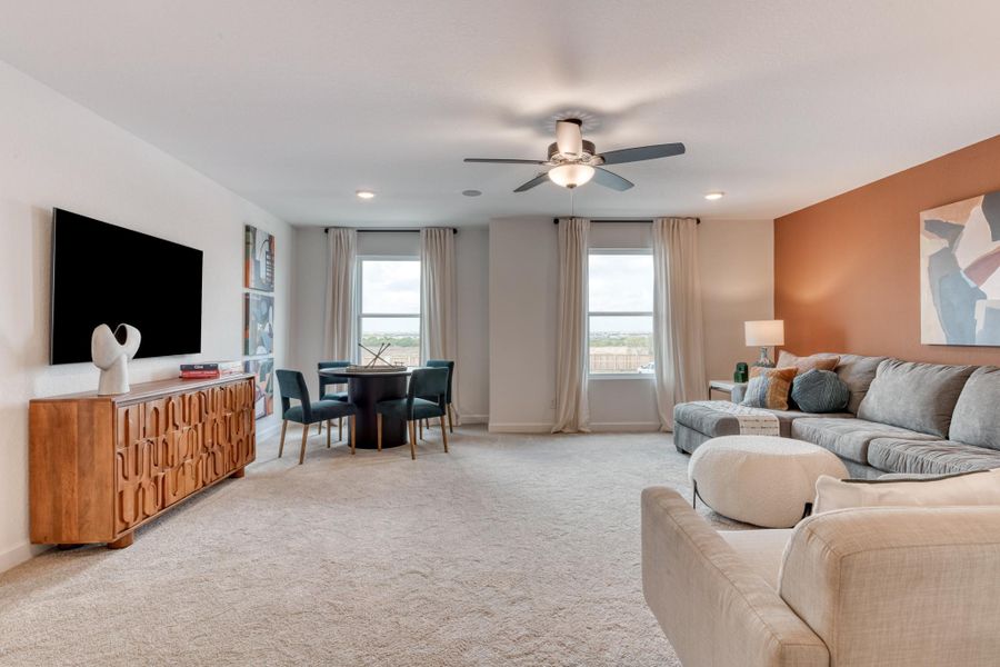Representative furnished interior of a home built from the Gage by Ashton Woods in The Preserve at the Wilder, Adkins (Image 14). Representative furnished interior of a home built from the Gage by Ashton Woods in The Preserve at the Wilder, Adkins (Image 14).