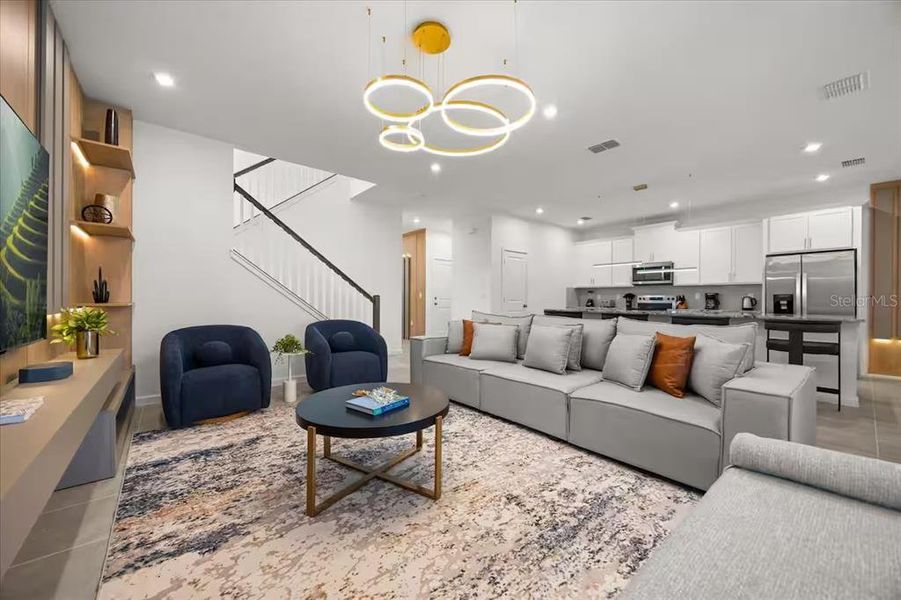 Furnished interior view inside a new home in Solara Resort, Kissimmee (Image 13).