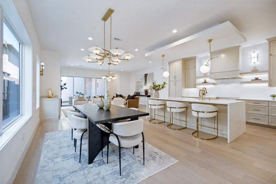 Furnished interior view inside a new home in , Dallas (Image 8).