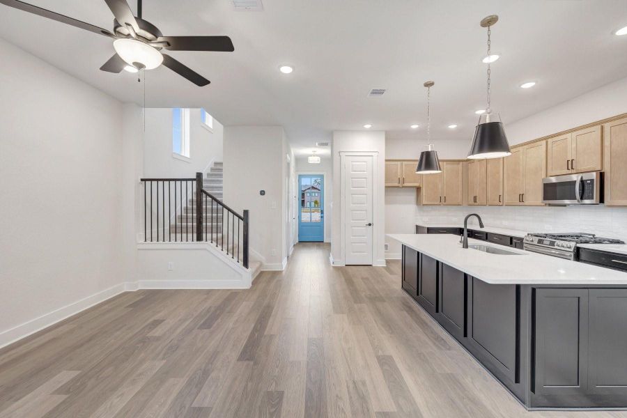 Furnished interior view inside a new home in Two Step Farm - Cottages Row Collection, Montgomery (Image 14).