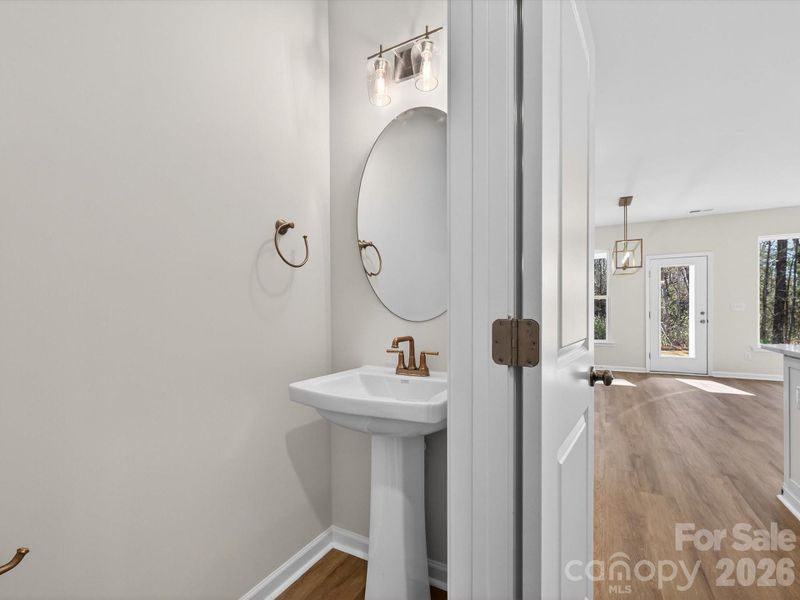 first floor powder room