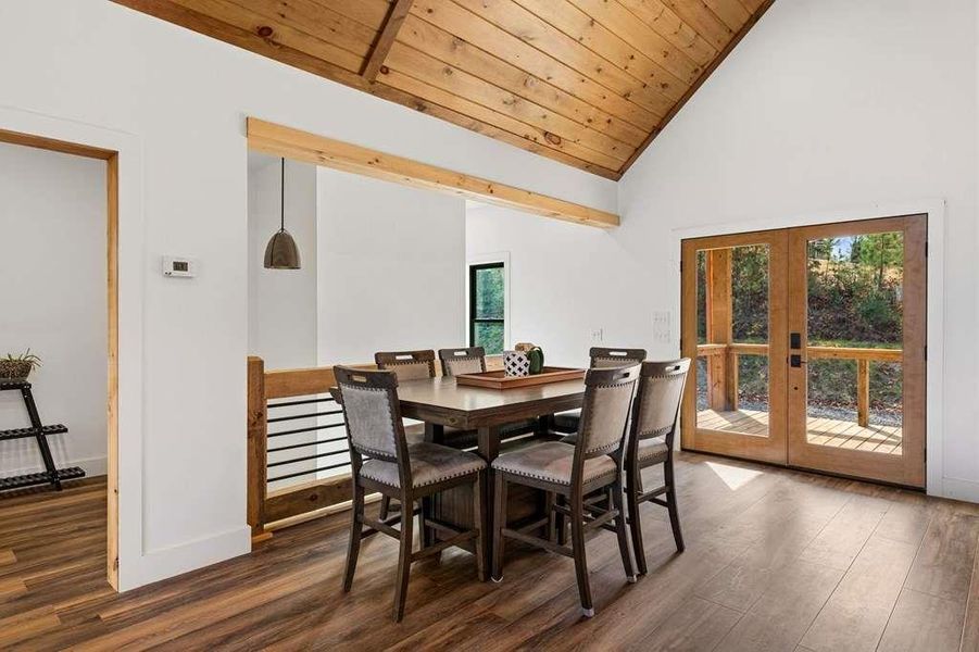 Furnished interior view inside a new home in , Mineral Bluff (Image 16).
