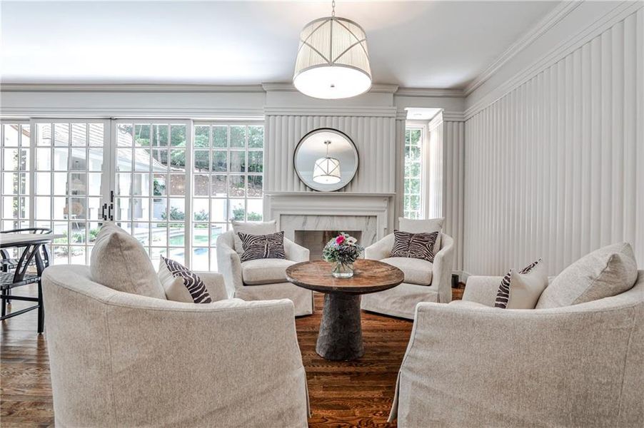 Furnished interior view inside a new home in , Atlanta (Image 39).