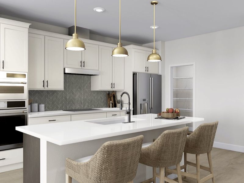 Representative furnished interior of a home built from the York by Tri Pointe Homes in Grahym at Southbridge, Fort Mill (Image 6).