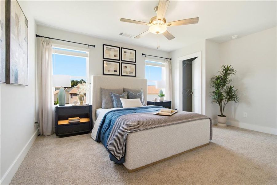 Furnished interior view inside a new home in , Cartersville (Image 23).