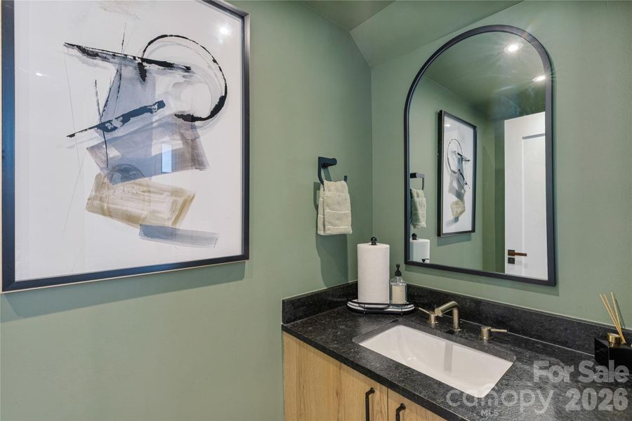1/2 Bath - main level