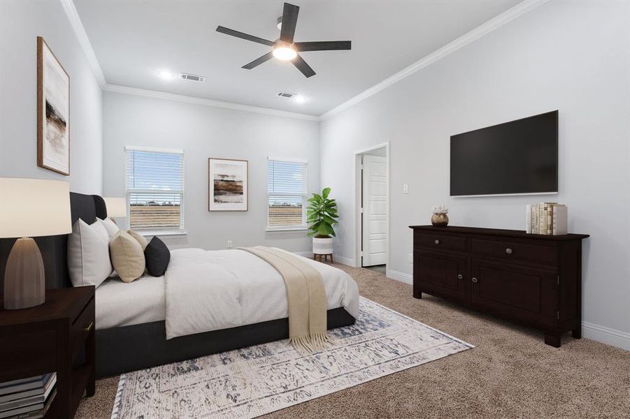 Furnished interior view inside a new home in , Greenville (Image 15).