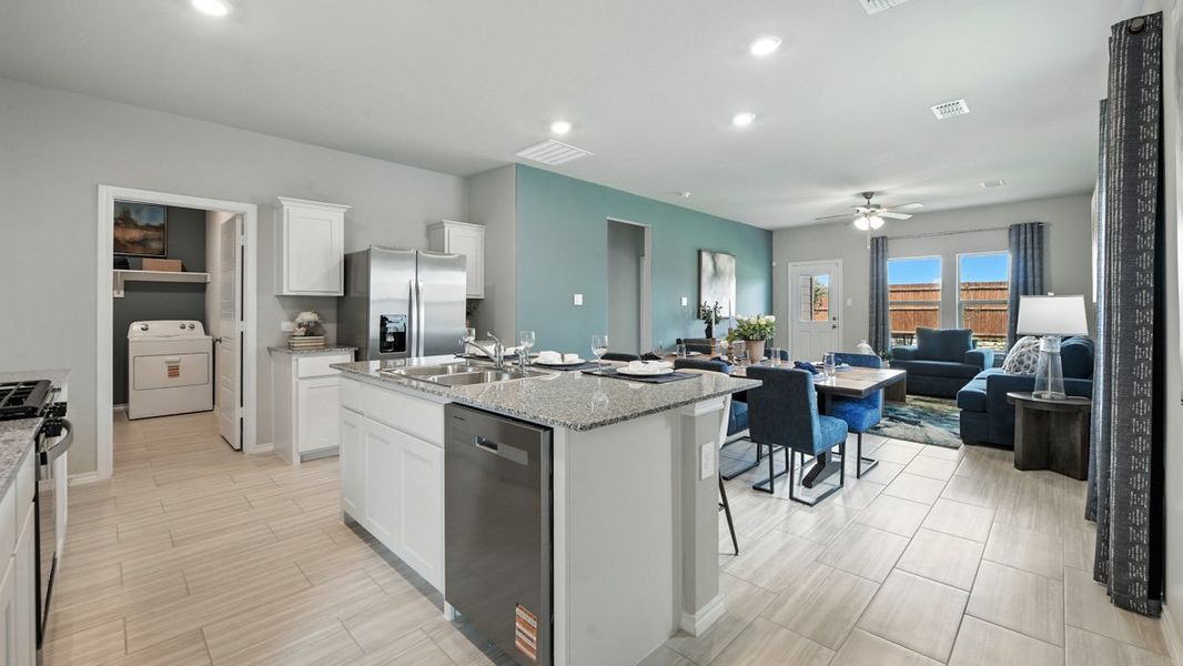 Furnished interior view inside a new home in Monarch at the Meadows, Ponder (Image 9).