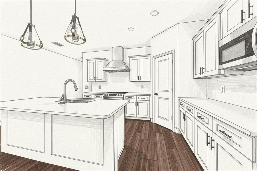 Furnished interior view inside a new home in , Newberry (Image 5).