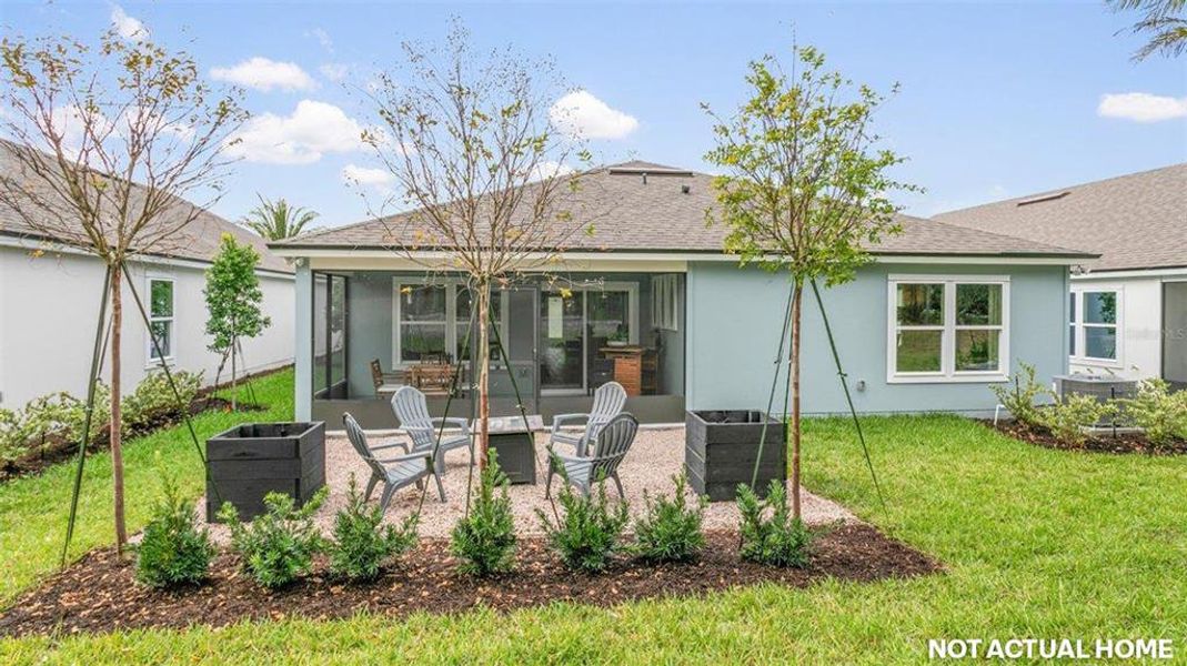 Exterior details and patio area of a home in Sawmill Branch, Palm Coast (Image 23).